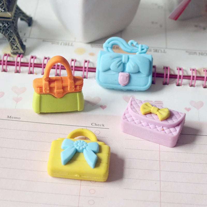 Cheapest School Used Simple and Practical Korean Cute Lovely Bag Style Pencil Eraser