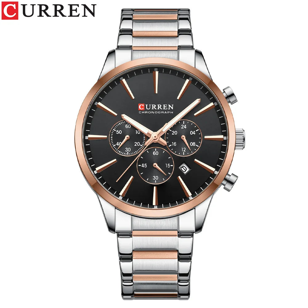 CURREN 8435 Classic Hot Sell Chronograph Quartz Watch Men Reloj Fashion Casual Business Sports Watches Male Wrist Watch for Mens