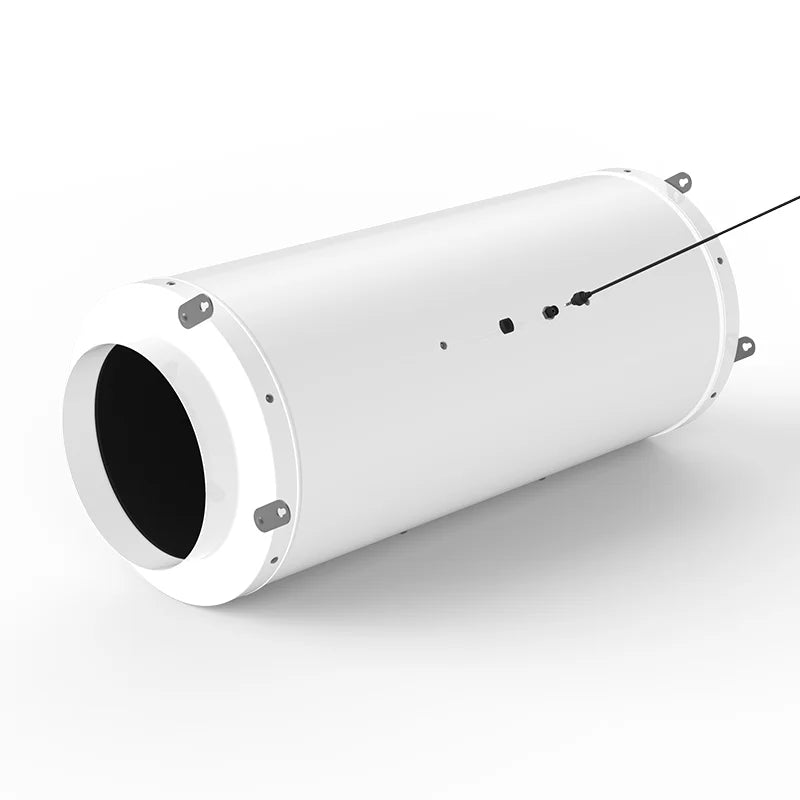 200mm 8 Inch Silenced EC Mixed Flow High Airflow High Air Pressure Inline Fan