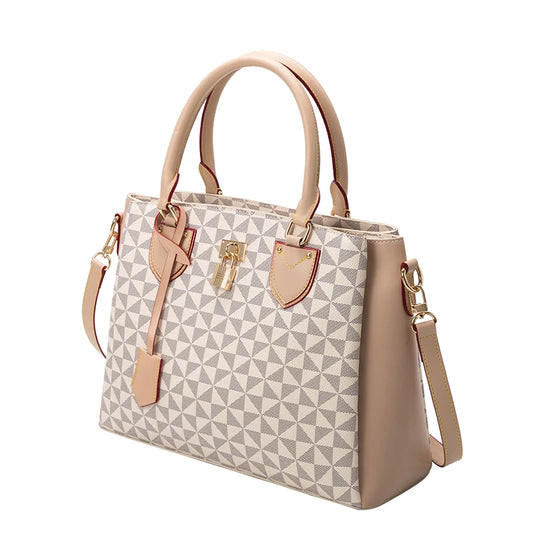 Women's Handbag Fashion Bag Leather Tote Bag 2022 New Women's Zippered One-shoulder Large Work Bag by PDG ibma