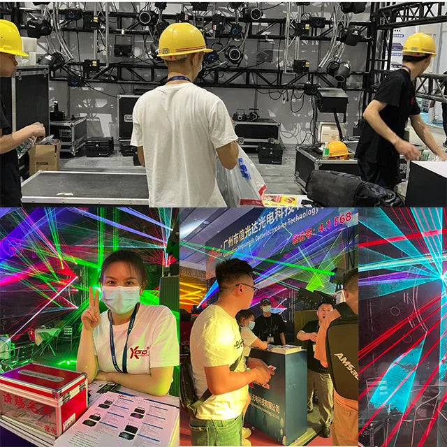 8W RGB Laser Light Professional Stage Moving Head Lasers System With DMX and ILDA for Wedding Ceremony Night Club