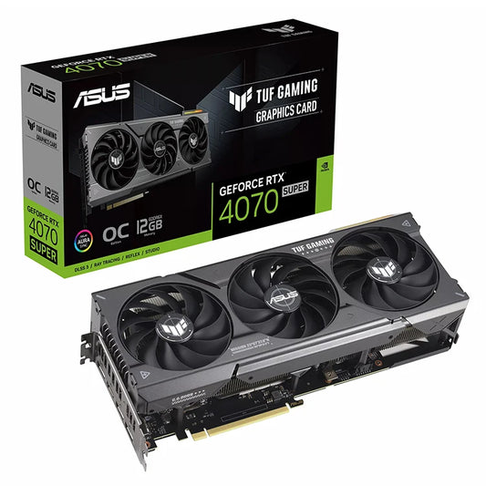 Used ASUS ROG Strix GeForce RTX 4070 SUPER 12GB GDDR6X OC Edition Gaming Graphics Card with AI Design Intelligent Learning GPU by PDG ibma