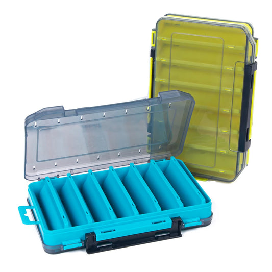 19.5*13.5*3.5cm Professional Lure Bait Double-sided Storage Fishing Gear Box Fishing Supplies Accessories Fishing Tool Box by PDG ibma