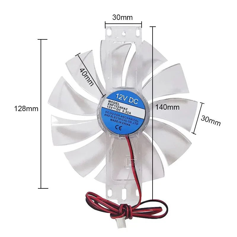 DC 12V 0.35A Incubator Thermostat Fan Transparent color Household Hatching Machine Accessories Poultry Breeding Equipment