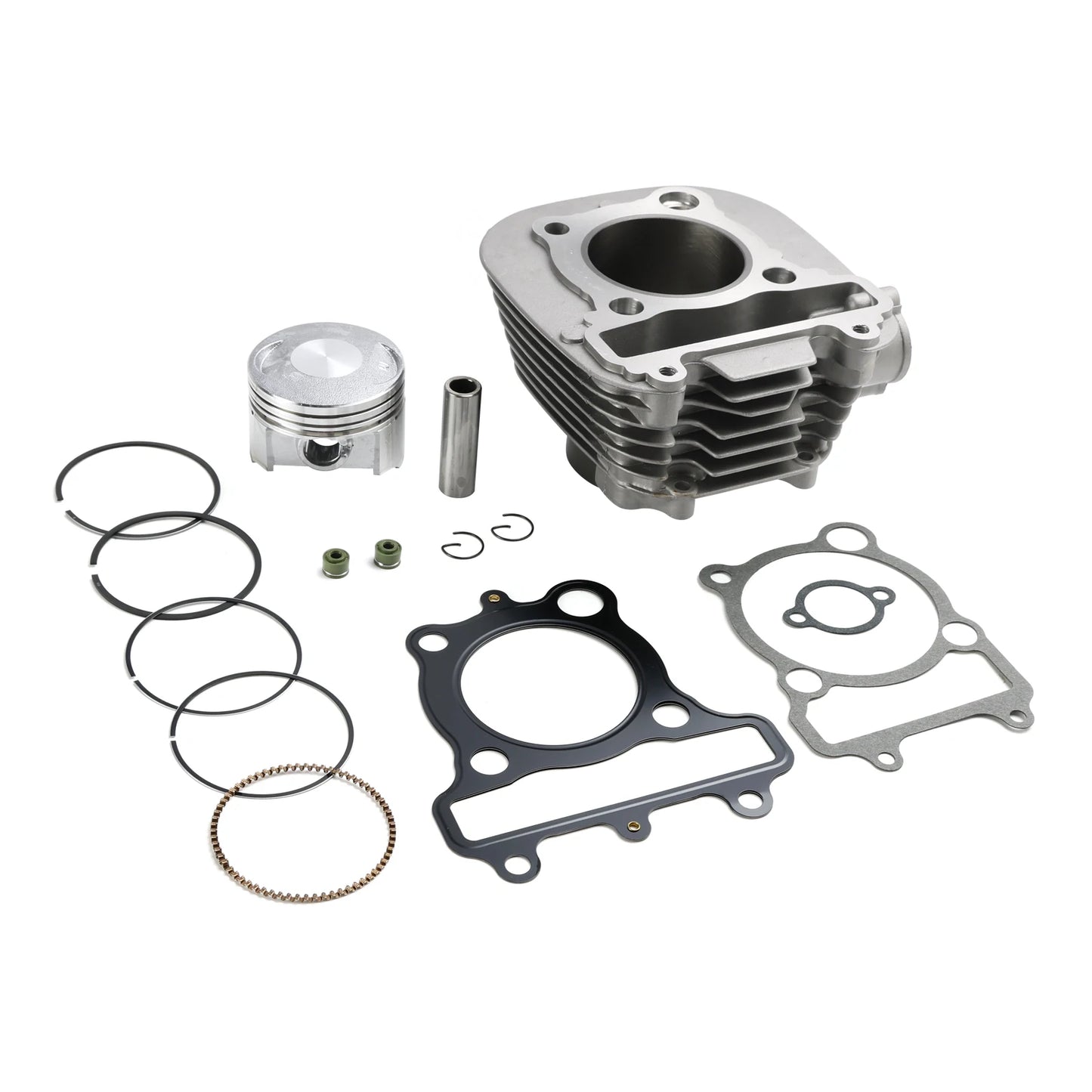 67mm Cylinder Jug Piston Kit for Yamaha YTM200 Moto 4 1985-1989 Tri-Moto Yamahauler 200 1983-1985