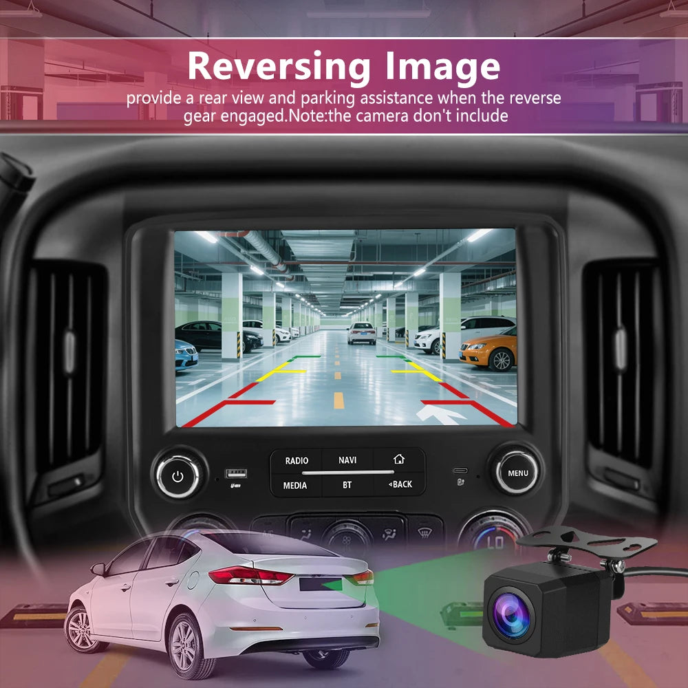 Junsun US Stock Car Multimedia Play for Chevrolet Chevy Silverado GMC Sierra 2014-2018 Wireless CarPlay Android GPS Navigation