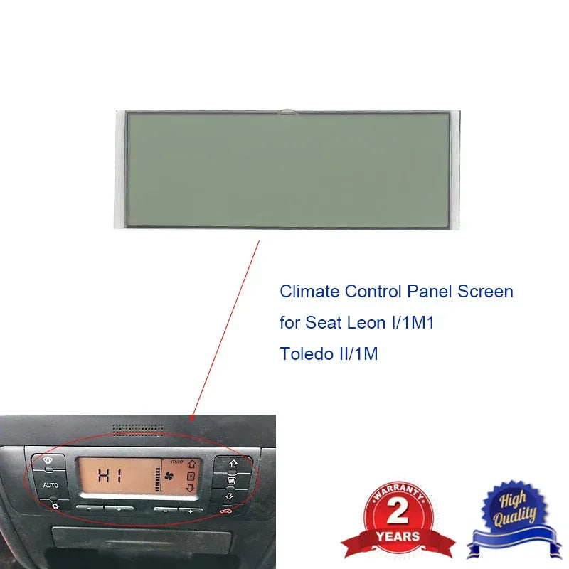 Air Conditioning LCD Display Screen For Seat Leon Toledo Heating Climate Control Panel Pixel Repair