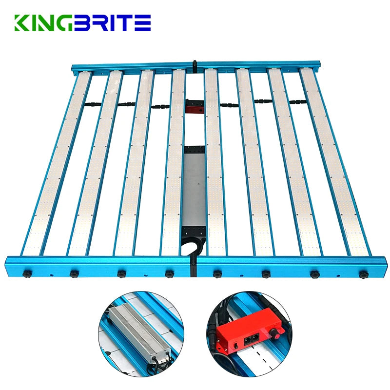 KingBrite 800W LED Grow Light for 5x5 Tent with LM301H/LM281B+Pro and Added UVA and Far Red 660nm 730nm Royal Blue 460nm
