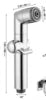 Hot Selling Shattaf T -Valve & Adjustable Jet Spray Bidet Set Chrome Handheld Bidet Gun Sprayer Bathroom Toilet Bidet Sprayer