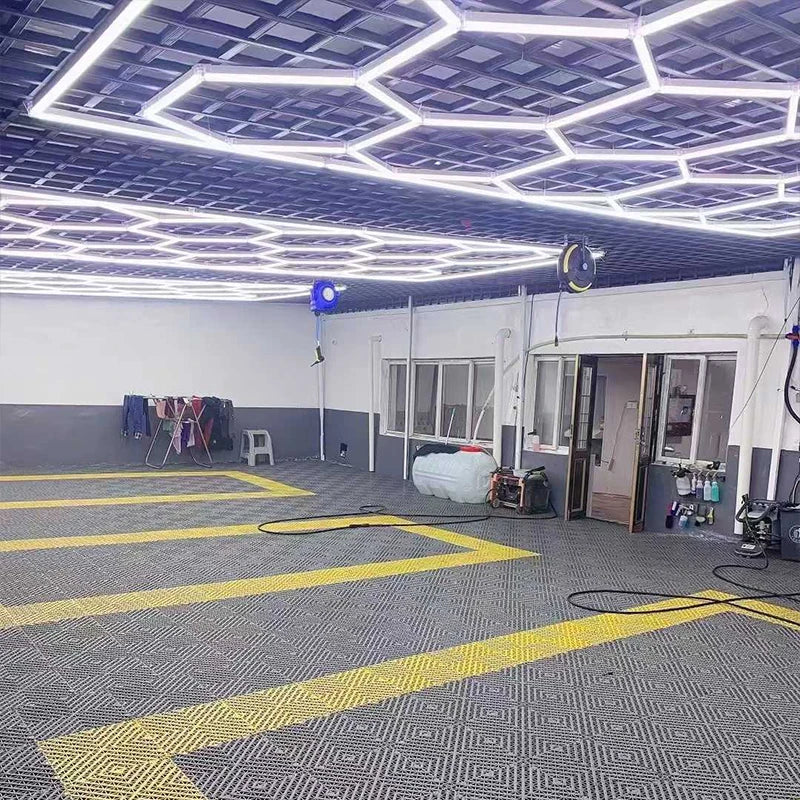 Wholesale Cheap 2.4x4.8m Honeycomb Led Light Hexagonal Light Led Ceiling for Garage Work Led Light