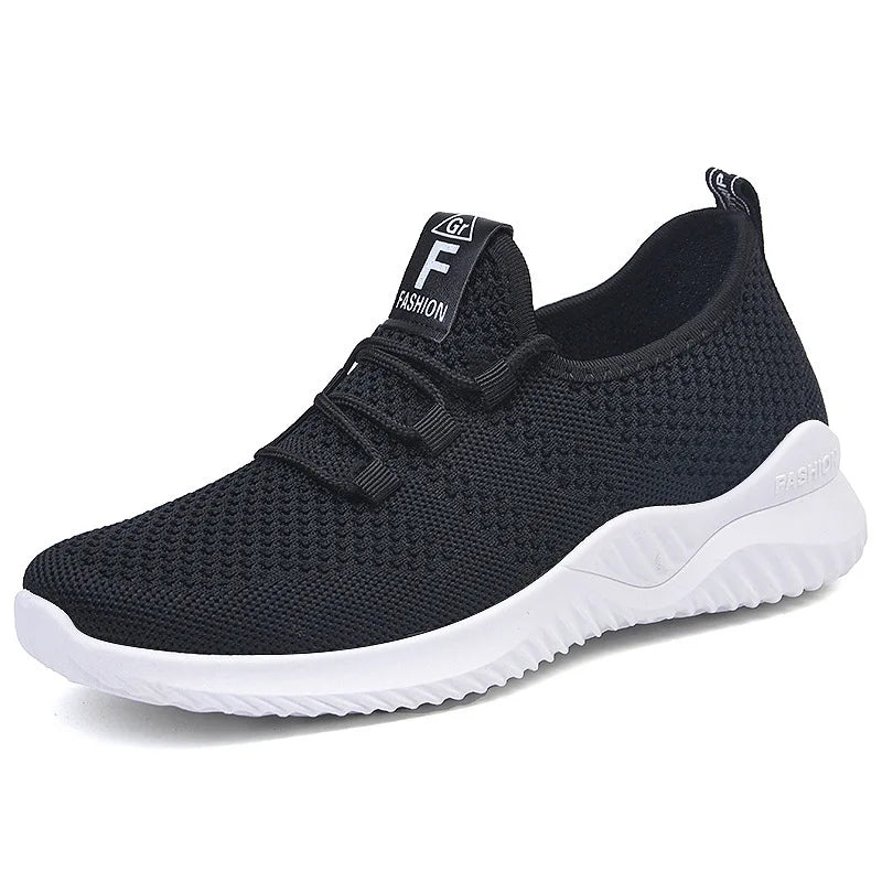 Women's Fashion Casual Sport Walking Sneakers Wholesale New Styles Disposable Breathable Flexible Tennis Shoes for Ladies