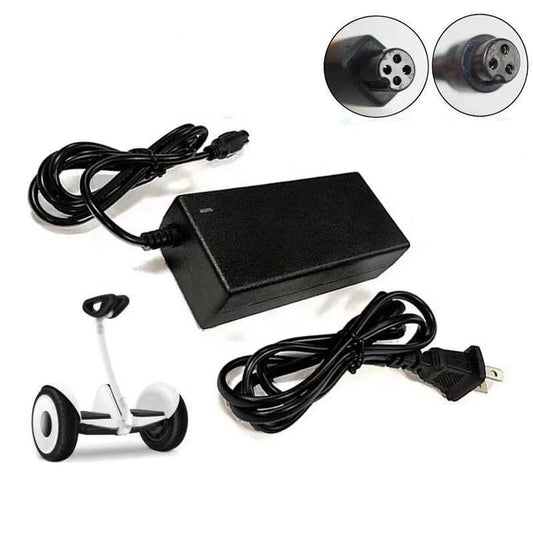 Replacement 63v 1a Electric for Xiaomi Ninebot Scooter Charger with 3pins and 4pins
