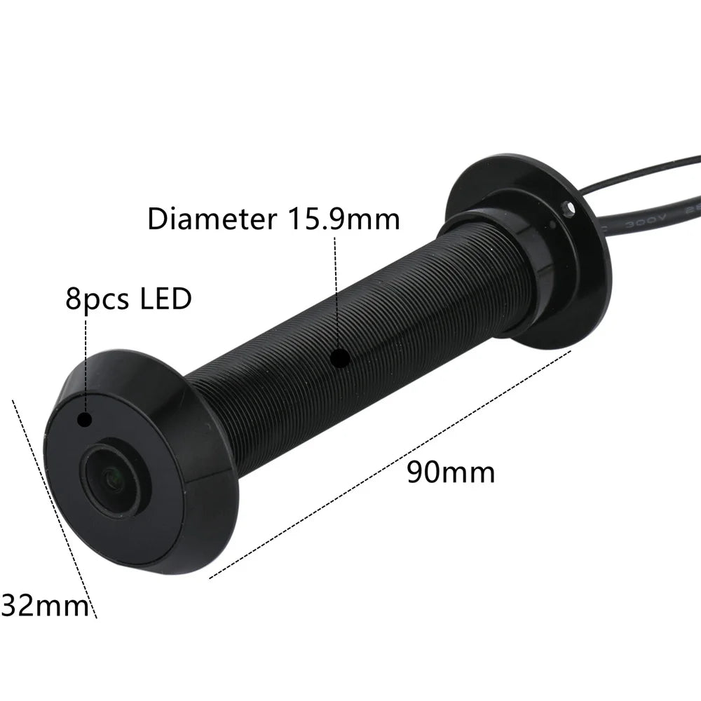 180 Degree P2p Night Vision Home Smart Door Viewer Camera Wifi Motion Detection Fisheye Peephole Door Eye Camera Peephole Tuya