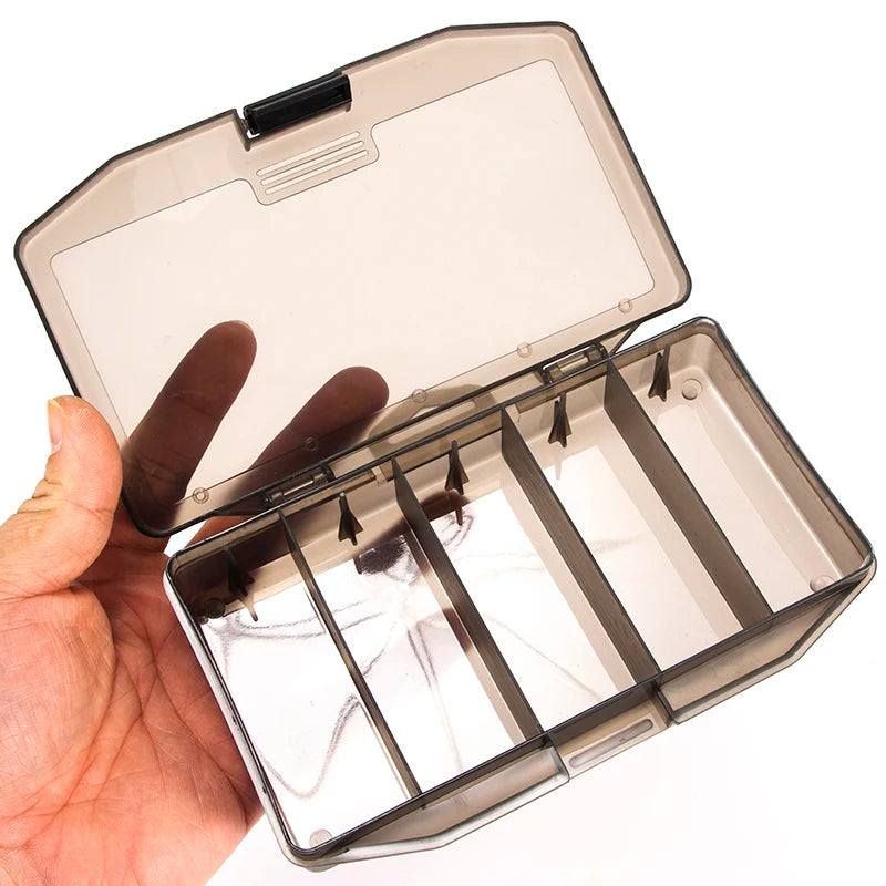 Wholesale Fishing Tackle Box Professional Fishing Case Portable Plastic Black Ocean Beach Customized Logo Lock PCS Tool Color