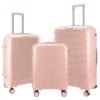 Elegant Pink Luggage Sets: 20/24/28 Inch Hardside Suitcases for Modern Travelers Durable Suitcase Trolley with Spinner Wheels