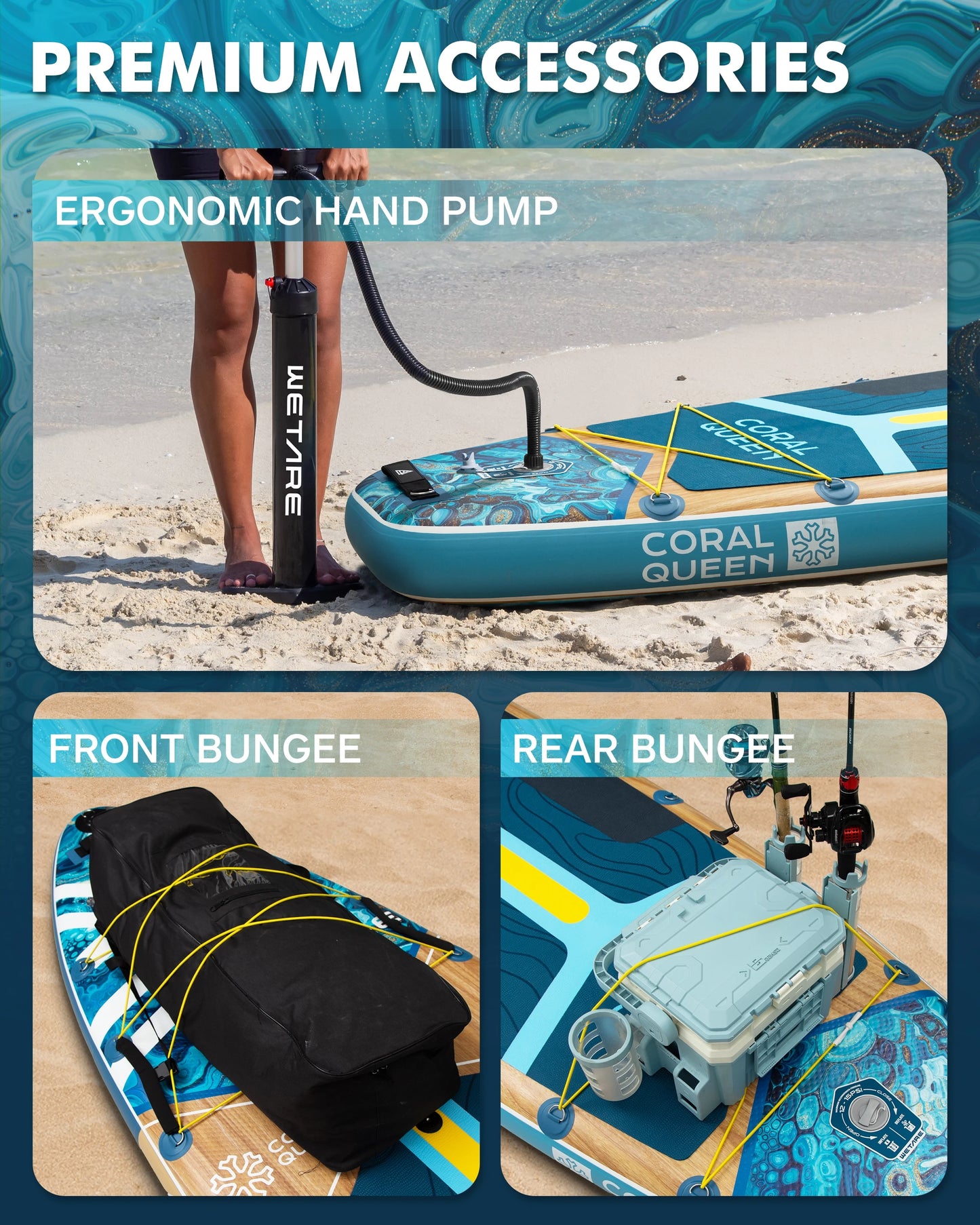 Overseas Spot Hot Selling Inflatable SUP 11'6''*35''*6'' Heat Sealing Technology Stand up Paddle Board for Waterplay Surfing