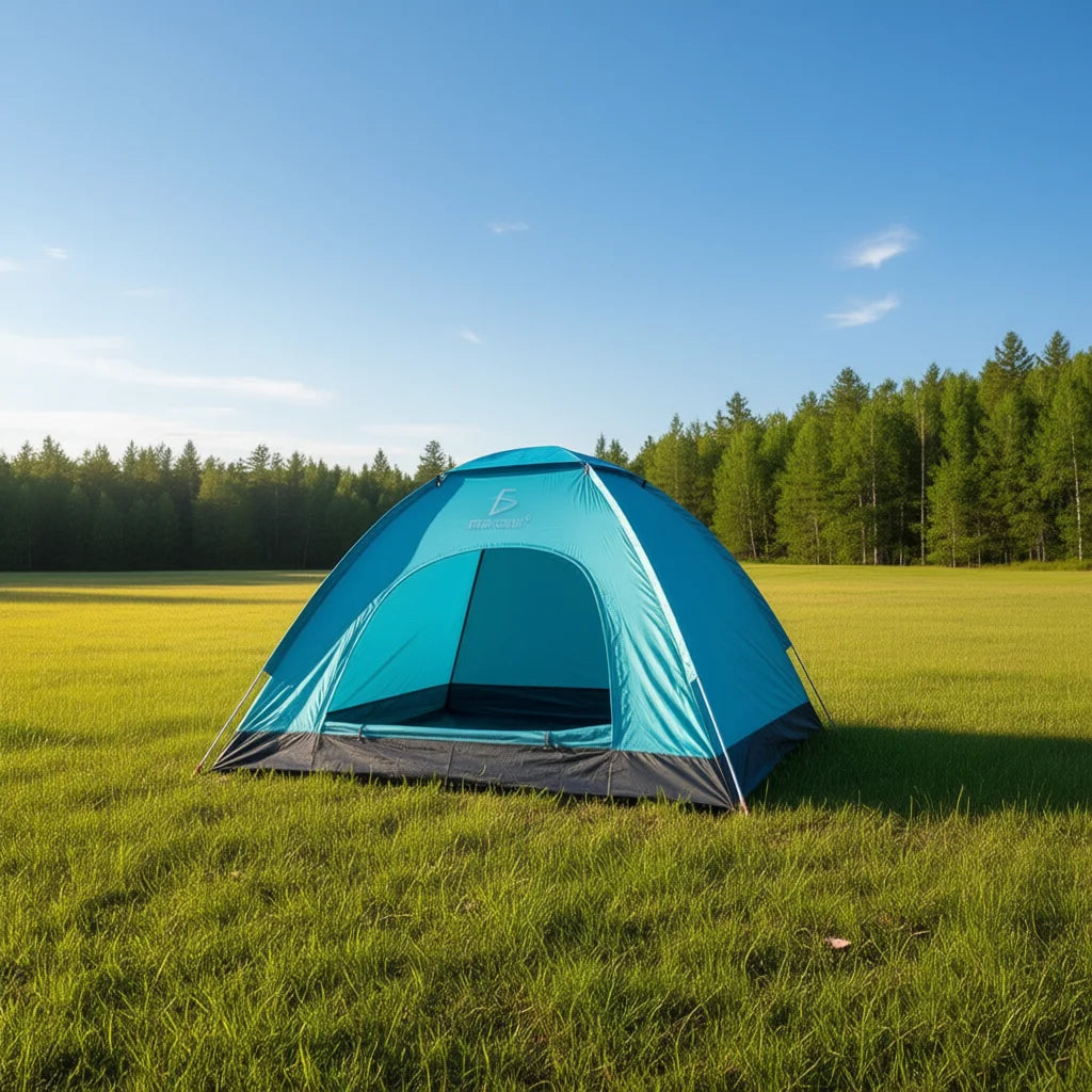 Lightweight Pop Up Tent For Camping, ELEGATE Double Layer Polyester Quick Open One Bedroom Tent, Portable Outdoor Tent, Model HO