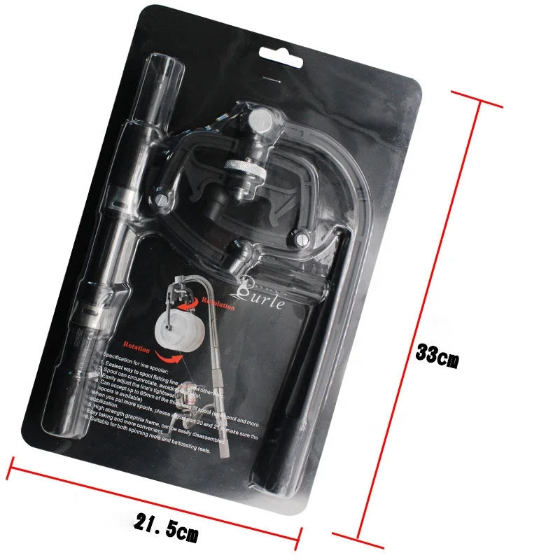 High Quality 333g PVC Fishing Reel Winder 29.5*22.5*3.5 Spooler Spinning Reel Spool for Lure Aluminium Metal for Shark Streams