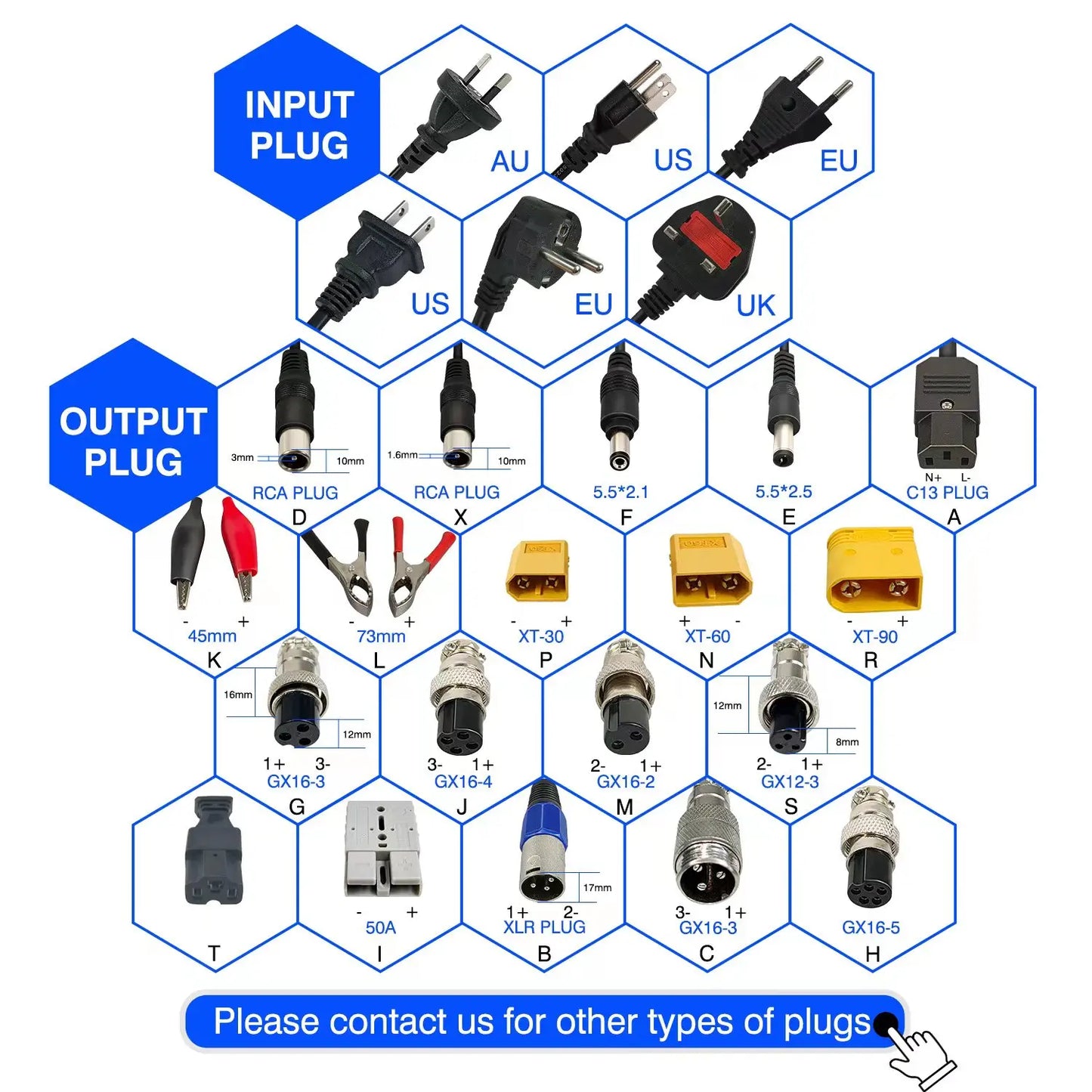 For YZPOWER 29.2v10a 8s Battery Charger for 24V 10A Lifepo4 Electric Standard Battery 2-Year AC with DC Port