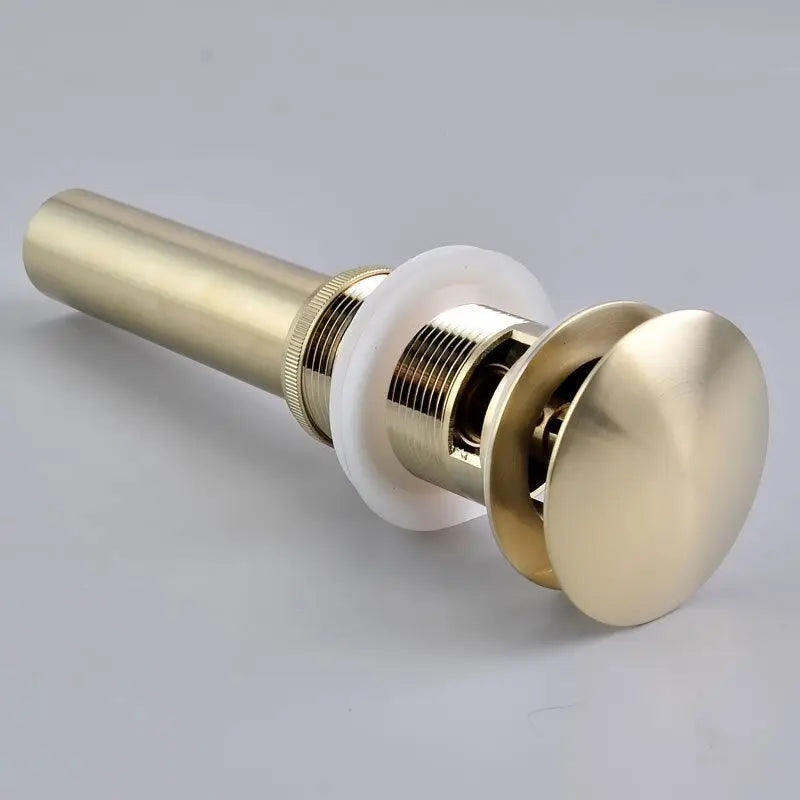 Wall Mounted Basin Faucet Sink Brushed Gold Basin Faucet Drain Floor Drain Mixer Faucet