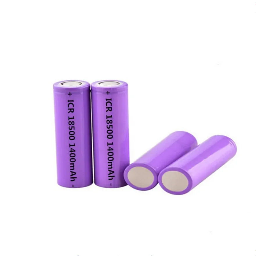 2Pcs/Lot 3.7V 18500 1400mAh rechargeable lithium battery 3.7V strong light flashlight anti-light special lithium battery