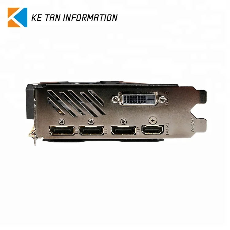 Used GIGABYTE GeForce GTX1080 WINDFORCE OC 8G Graphics Card with 8GB GDDR5X 256 Bit Memory Powered by GeForce GTX 1080