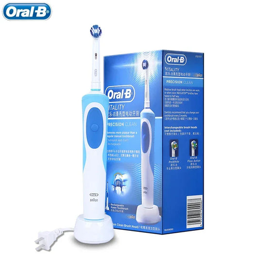 Tooth Brush Oral B Electric Toothbrush VITALITY Precision Clean Adult Rechargeable Teeth cleaning Matching Tooth Brushes Heads by PDG ibma