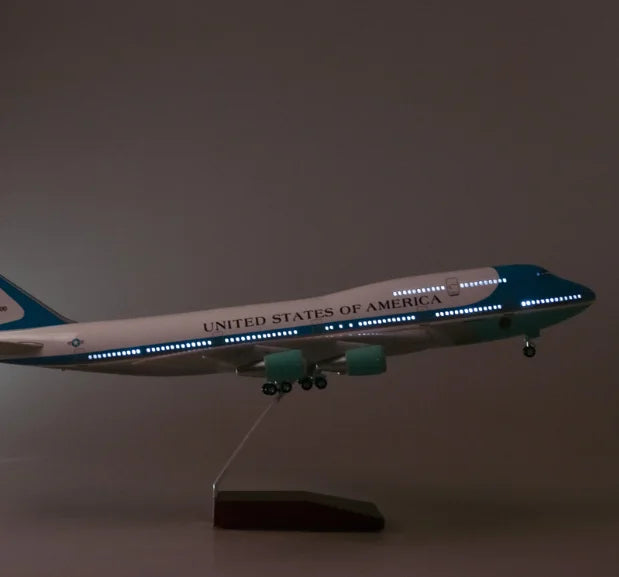 Wholesale 47cm 1:150 Diecast Airplanes Model Boeing B747 Plane Model ASIANA 747 Airplane Aircraft Toy Kids Gift