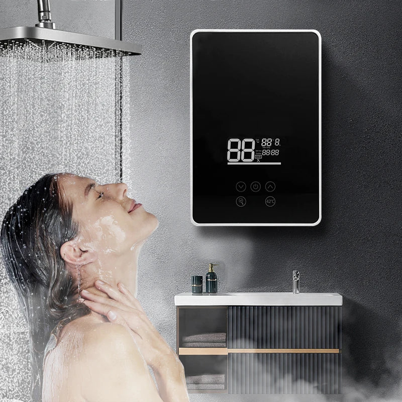 3000 3500 4000 4500 5000 5500 6000 6500 7000 Watt Tankless Electric Water Heater 220 240V for Household Appliances Hotel Car RV