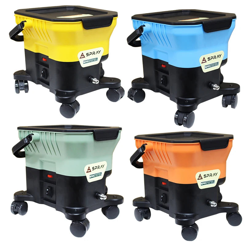 Professional Industrial LVLP Airless Spray Machine Dual 21V Batteries Long-Lasting Brushless Motor 4000PSI Pressure 7L Cup
