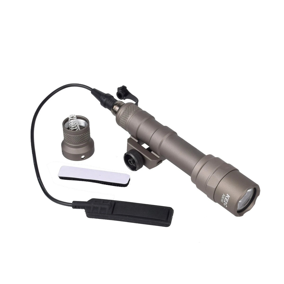 LAMBUL US Warehouse Tactical Flashlight M600B Outdoor Hunting Scout Light with Pressure Switch Fit 20mm Rails Constant/Momentary