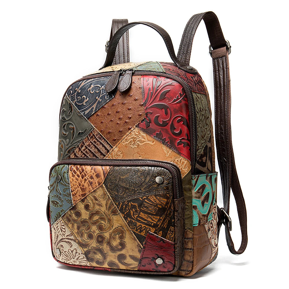 Marrant Genuine Leather Vintage Girls Backpack High-quality Large-capacity Woman Backpack Luxury Leather Backpack