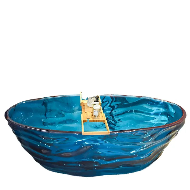 Luxury Contemporary 63\" Matte Grey Freestanding Bathtub Modern Design Ready Stock for Adults