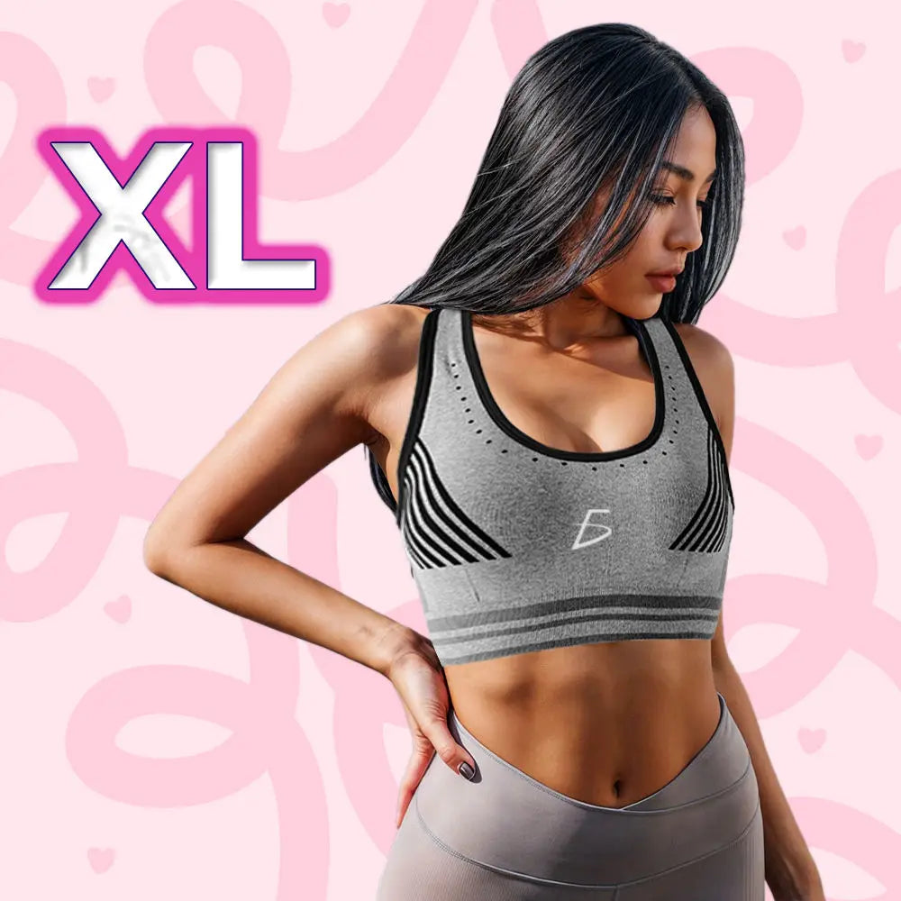 Seamless Padded High Back Sports Bra - XL