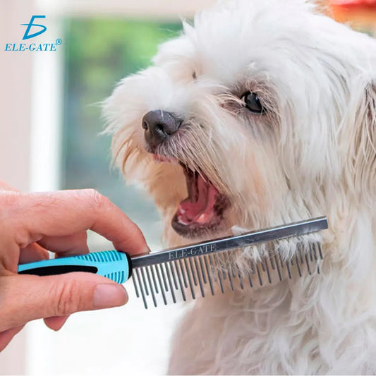 Stainless Steel Comb Dog Pet Hair Deshedding Brush Eco-Friendly by PDG ibma