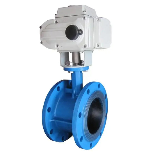 General Purpose D941X-16 220V 380V Waterproof Explosion-proof Motorized Electric Flange Butterfly Valve for Air Gas Oil Water by PDG ibma