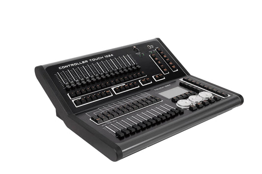 2025 Latest DMX512 Stage Lighting Controller Capacitive Touch Screen 1024 DJ Controller Lights Console Manual Type DMX