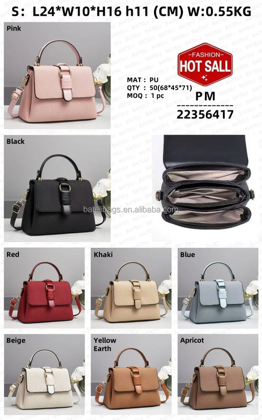 2025 Korean Style Ladies Fashion Large Capacity Women's Bag Solid Color Multifunctional Durable Foldable Zipper Chains by PDG ibma