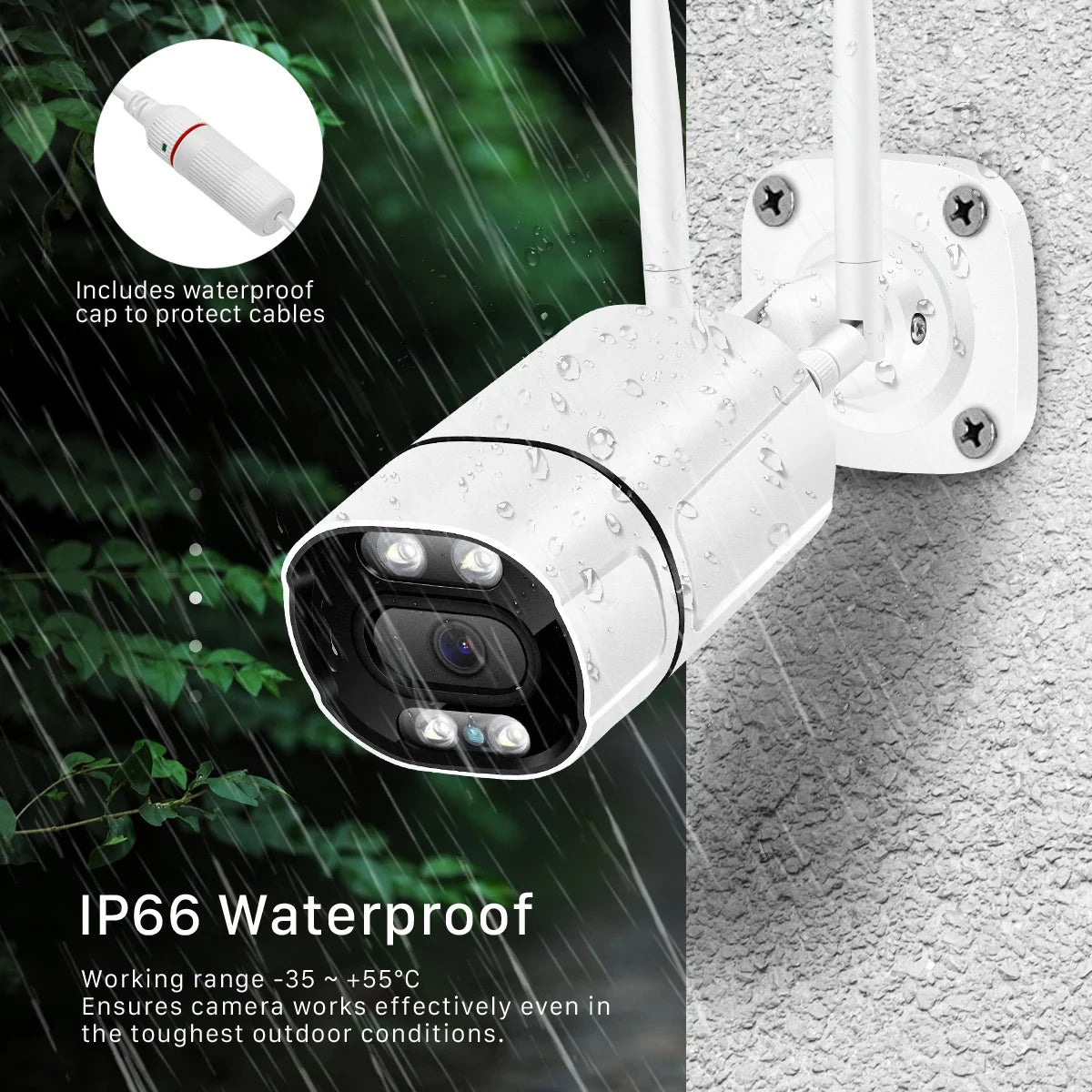 BESDER Super HD 5MP Outdoor CCTV IP Home Surveillance Camera Wireless IP66 Waterproof Metal Body Wifi IP Security Camera