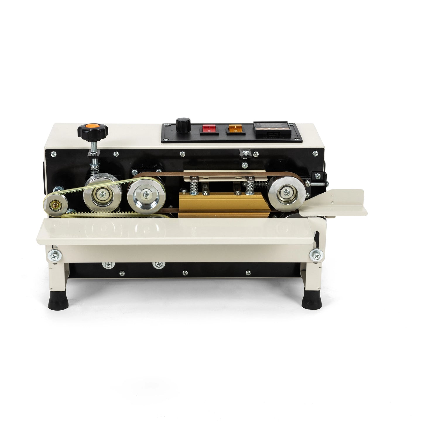 FR400 Food Packaging Bag Band Sealer Commercial Horizontal Continuous Plastic Film Sealing Machine