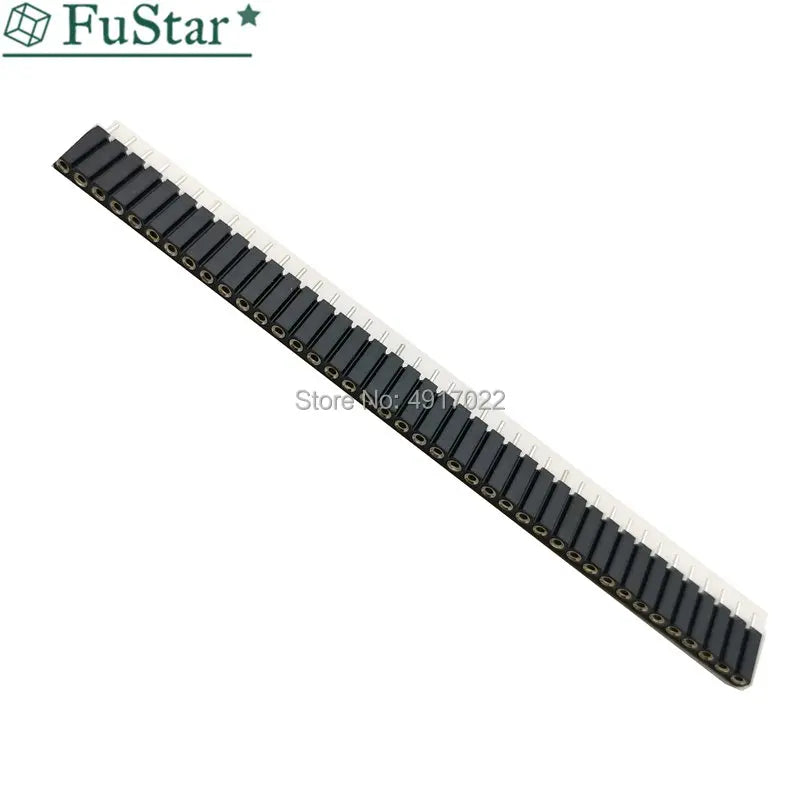 5pcs 1*40 Single Row Female Socket Plug Round Hole 1x40 7mm high. Pin 2.54 mm Board To Board Connector