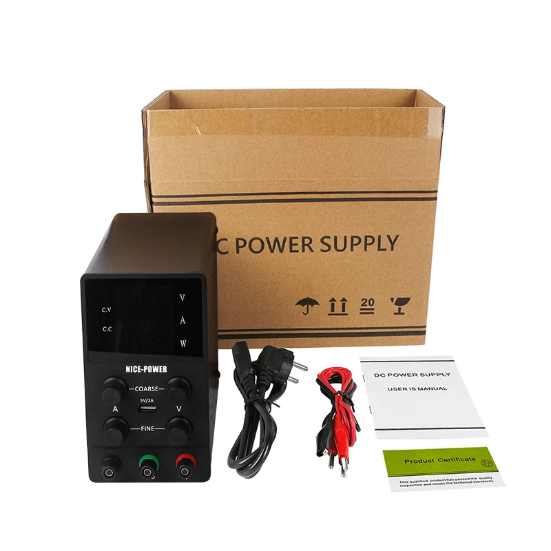 NICE-POWER SPS305 12V 24V Adjustable DC Power Supply 30V 5A Workbench Maintenance Desktop Switching Power Supply