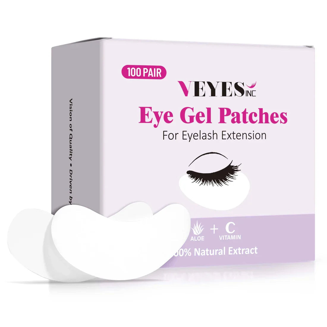 VEYES Cotton Herbal Under Eye Mask Gel Patches for Eyelash Extensions