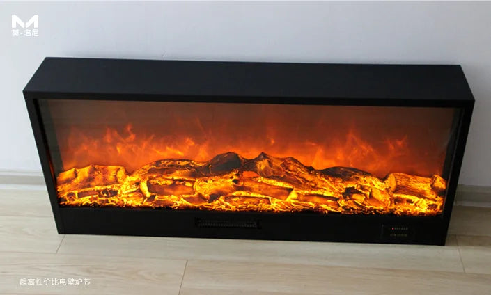 4K Smart RGB Electric Fireplace With Shelves Parts Replacement Motherboard Modern Electric Fireplaces