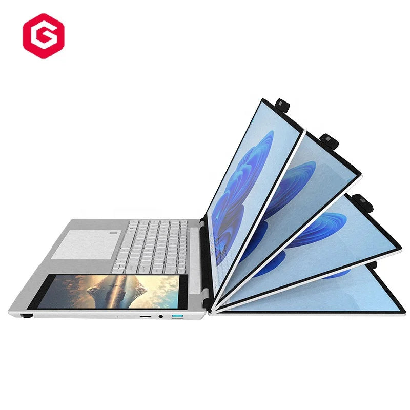 High Level New Cheap Laptop Computer 15.6 Inch Dual Screen 7inch Touch Screen Laptop
