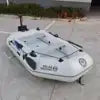Solar Marine 3 Person 2.3 M Fishing Boat PVC Rowing Boats Air Mat Bottom Inflatable Pontoon Kayak Dinghies with Mount Bracket