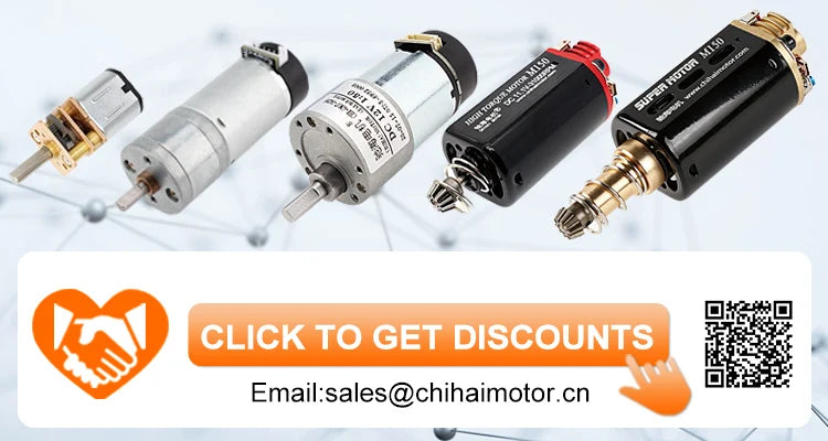 Chihai Motor CHF-480WA-22TPA M160 N35 NdFeB 25000RPM High Torque Motor AEG Motor Short Axis for Ver.3 Gearbox AK Series Airsoft