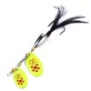 6.5cm/13g Manufacturer Double Blade Fishing Spinner Hard Metal Spoons Blade Swimbait Fishing Lure for Saltwater Freshwater