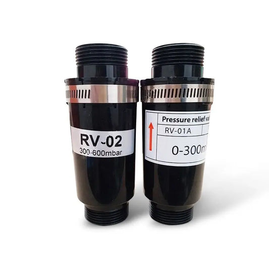 RV-01 Plastic Vacuum Pressure Relief Valve for Turbo Blowers by PDG ibma