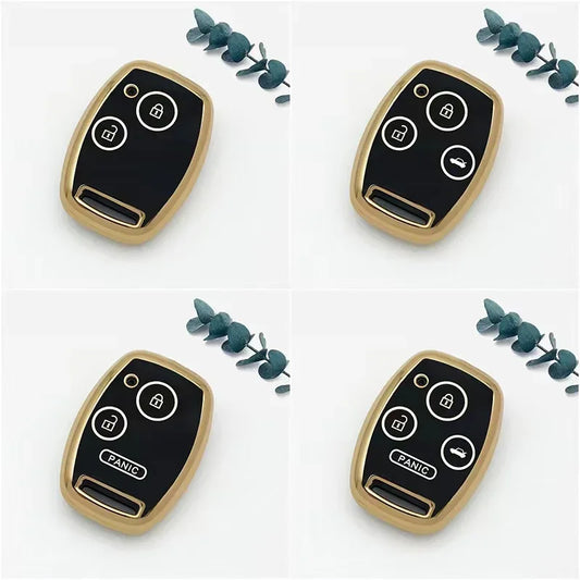 New for Honda Fit TPU Car Key Case Shell Cover Protective Key Fob Bag for Accord Civic CRV CR-V Pilot Insight Ridgeline